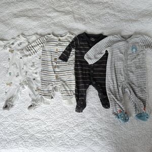 Carter's Baby Unisex Button Footed Sleeper Footies Pajamas 3 Months